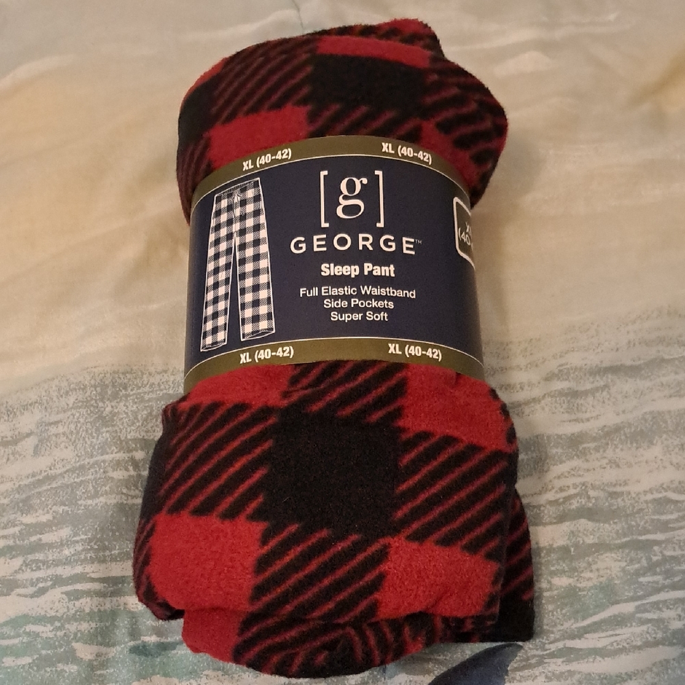 George Red and Black Checkered Sleep Pants